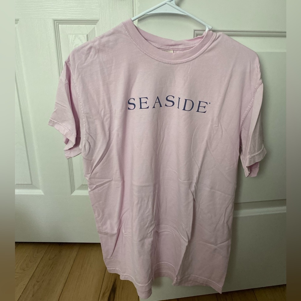 Pink Seaside Comfort Colors tee